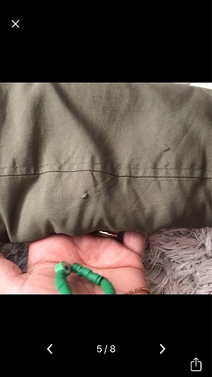 Yurt dışı ürünü kürklü mont - Görsel 5