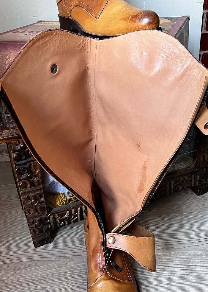 İtalyan yapımı deri çizme - Görsel 4