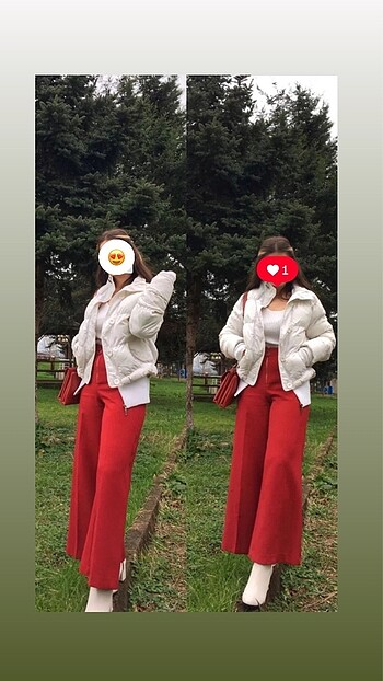 Beyaz şişme mont