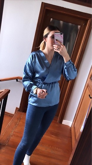 Saten bluz