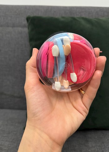 Renkli Makyaj Süngeri Seti ve Matte Allık - Görsel 3