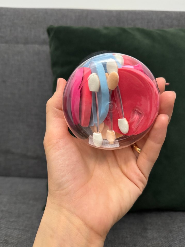 Renkli Makyaj Süngeri Seti ve Matte Allık - Görsel 3