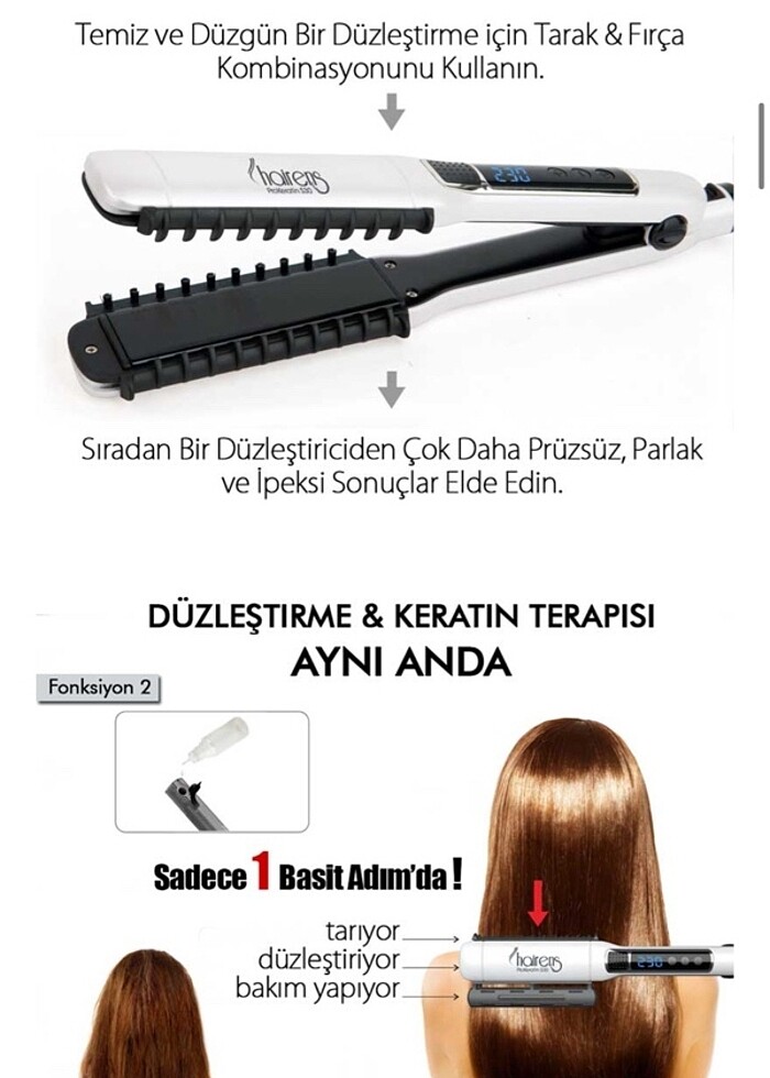 Prokeratin  Saç Düzleştirici Seti - Görsel 5