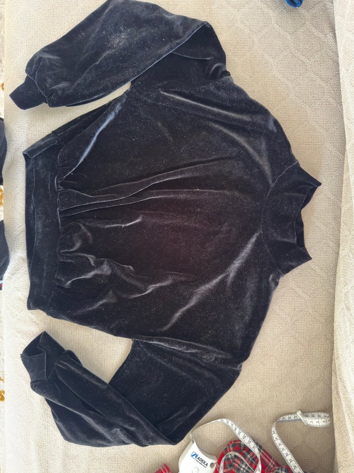 Şık Crop Kadife Kumaş 2li - Görsel 2