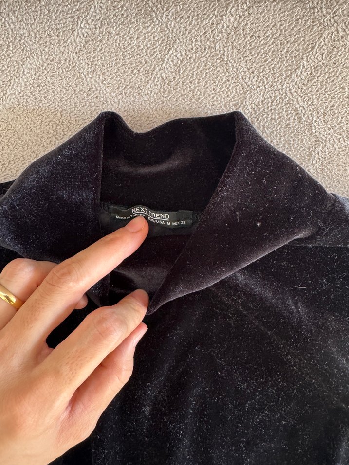 Şık Crop Kadife Kumaş 2li - Görsel 3