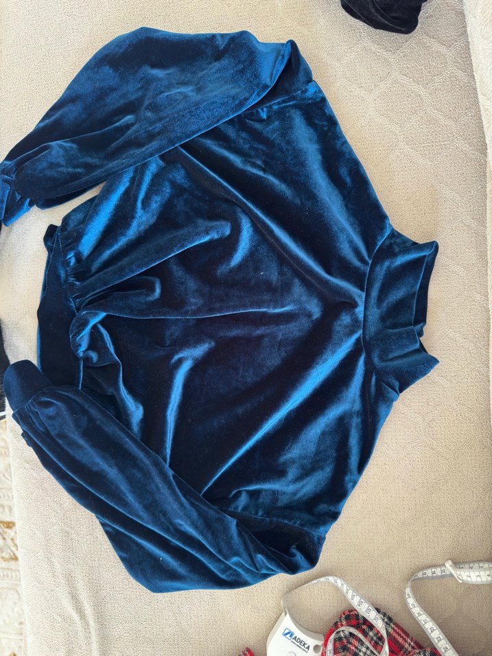 Şık Crop Kadife Kumaş 2li - Görsel 4