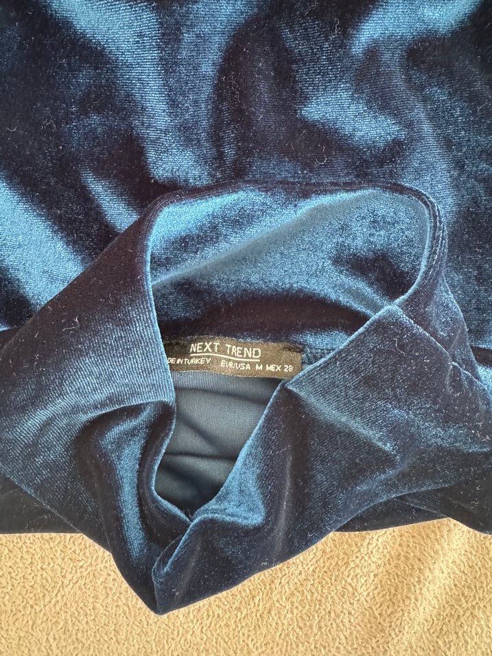 Şık Crop Kadife Kumaş 2li - Görsel 5