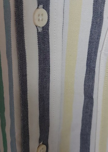 l/xl Beden çeşitli Renk Çizgili, Uzun Kollu Erkek pamuklu Gömlek