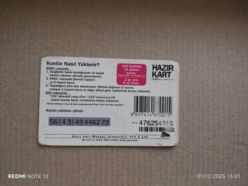 Turkcell Karikatürlü Kontür Kart - Görsel 2