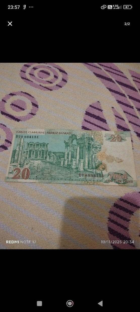 20 Yeni Türk Lirası Banknot - Görsel 2