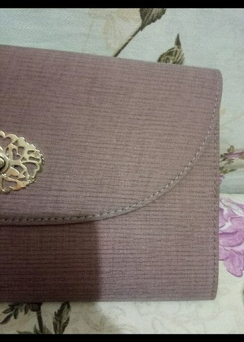 Vintage Pembe Tokalı Kadın Portföy Çanta - Görsel 3