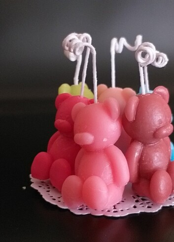 Sivimli ayıcık mumu  100% soyawax vegan  - Görsel 2