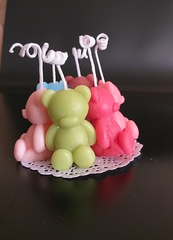 Sivimli ayıcık mumu  100% soyawax vegan  - Görsel 5