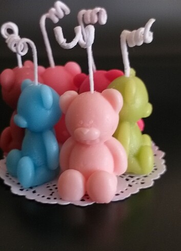 Sivimli ayıcık mumu  100% soyawax vegan  - Görsel 6