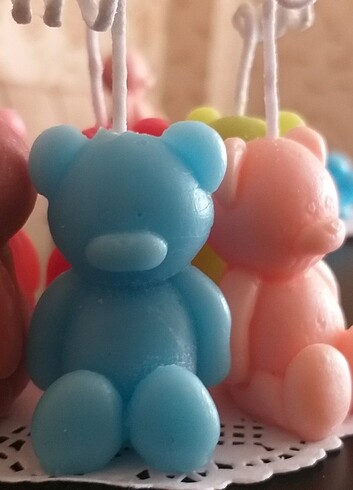 Sivimli ayıcık mumu  100% soyawax vegan  - Görsel 7