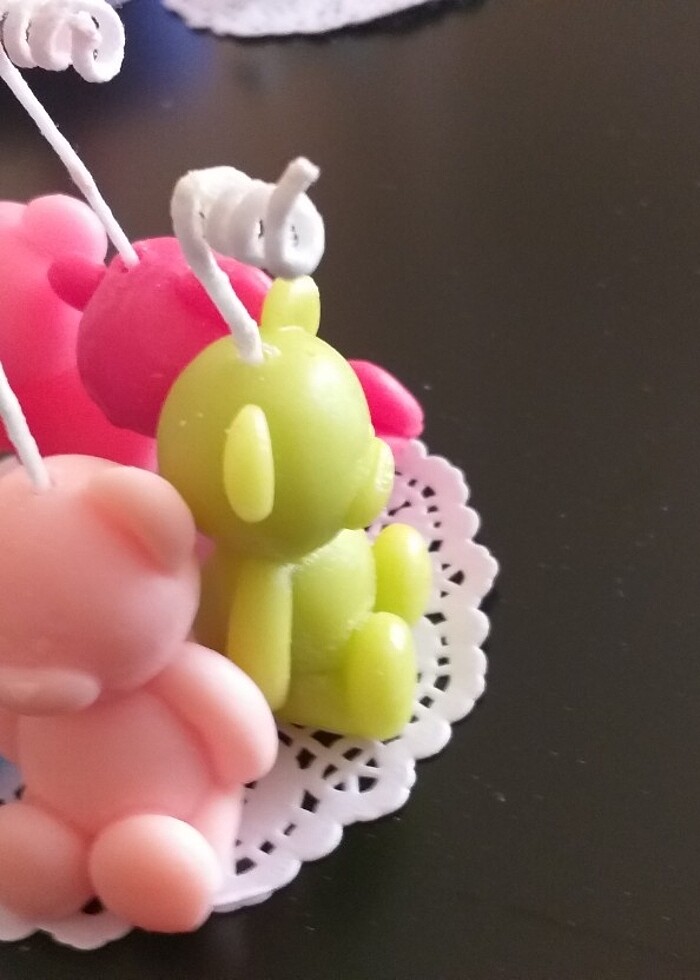 Sivimli ayıcık mumu  100% soyawax vegan  - Görsel 3