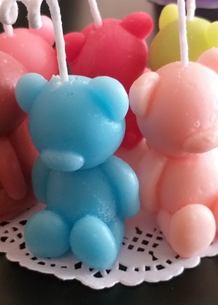 Sivimli ayıcık mumu  100% soyawax vegan  - Görsel 4