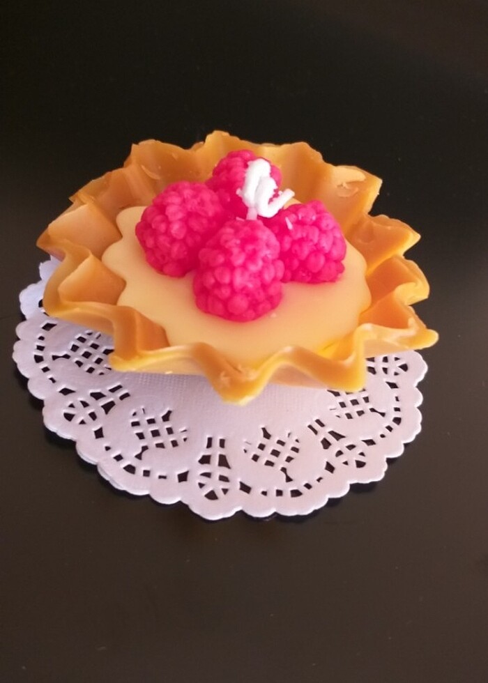 Tart dudulu kremalı tatlı  - Görsel 2