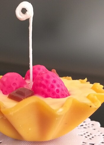 3 adet tart tatlısı mumu  - Görsel 7