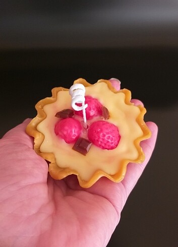 3 adet tart tatlısı mumu  - Görsel 8