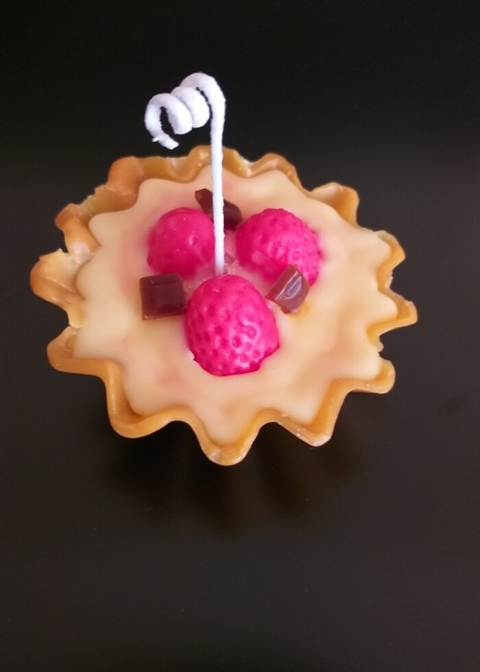 3 adet tart tatlısı mumu  - Görsel 4