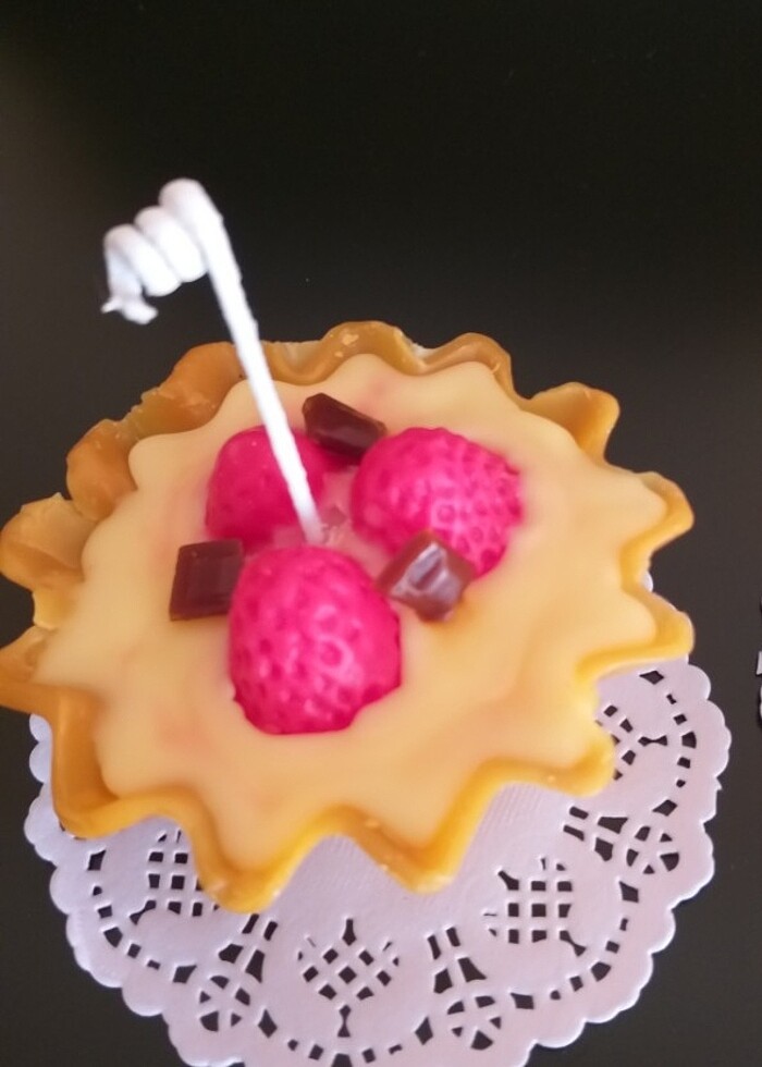 3 adet tart tatlısı mumu  - Görsel 5