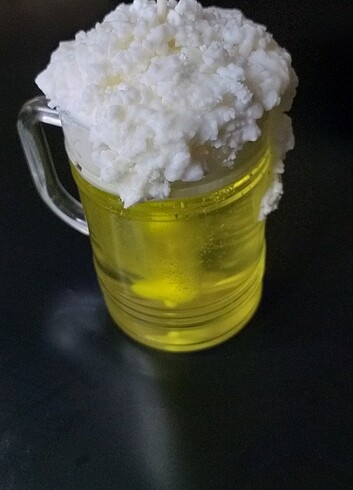  Satildi büyük köpüklü bira mumu hanimali kokulu  - Görsel 3