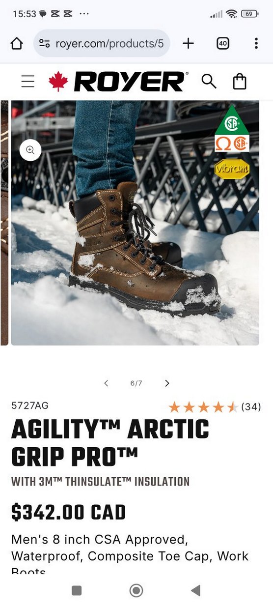 erkek lüks kar botu & iş botu - Görsel 2