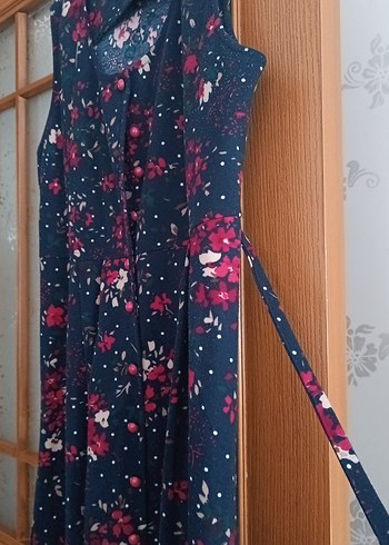 Lacivert Bohem Salaş Hamile Elbisesi - Görsel 4