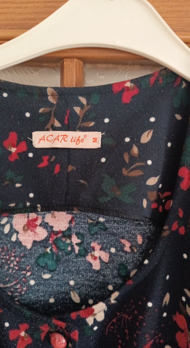 Lacivert Bohem Salaş Hamile Elbisesi - Görsel 3