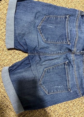 Mavi Mini Kadın Kot Şort - Görsel 6