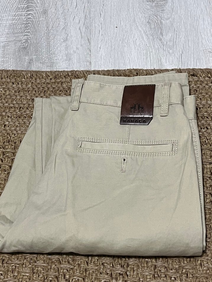 Düğmeli Gri Erkek Kısa Pantolon - Görsel 2