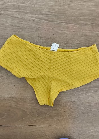 Kadın Sarı Pilili Bikini Altı - Görsel 2