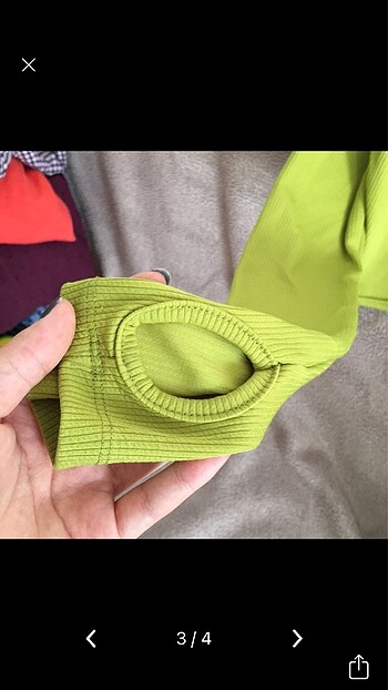 xs Beden yeşil Renk Fıstık yeşili crop bluz