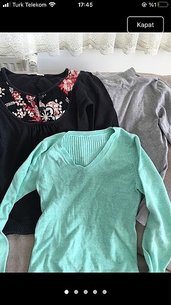 H&M Dördünü birden satıyorum