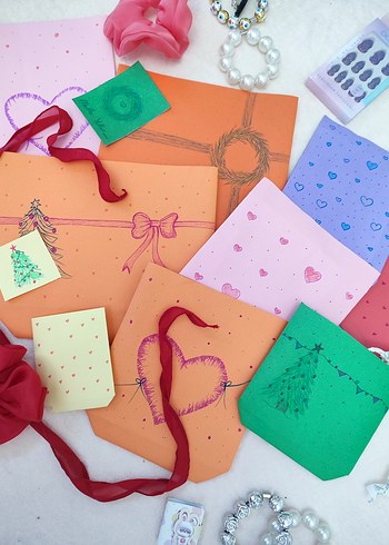 Renkli Nakışlı Kurdeleli Çocuk Saç Aksesuarları - Görsel 2