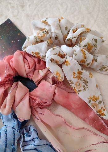 Beden çeşitli Renk İNDİRİMLİ SET toka , scrunchie