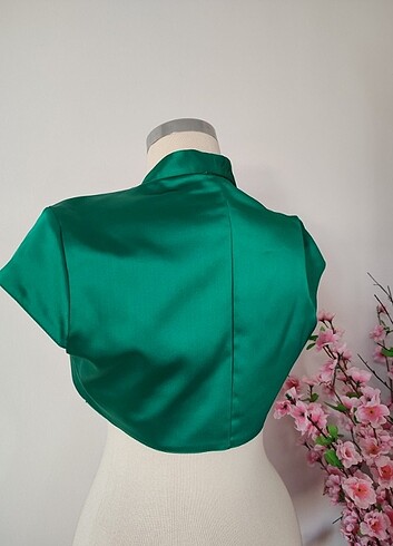 38 Beden Saten bolero , abiye ceketi , crescentofficiall 