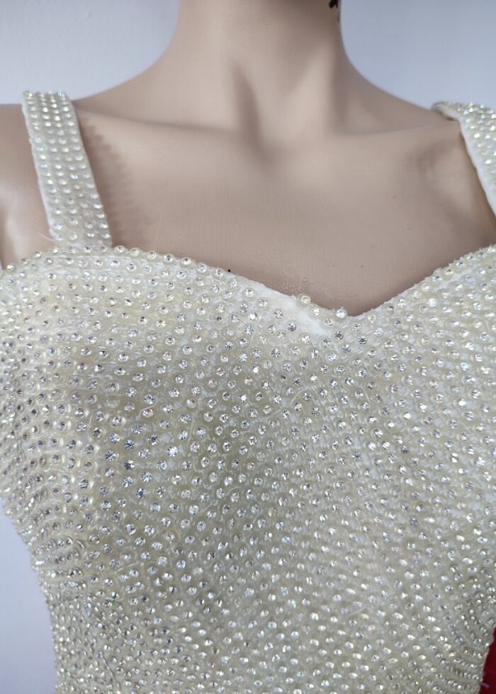 Taşlı korsaj büstiyer gelinlik - Görsel 2