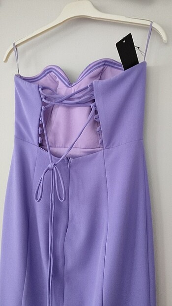 Yeni sezon lila abiye  - Görsel 9