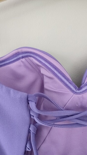 Yeni sezon lila abiye  - Görsel 10