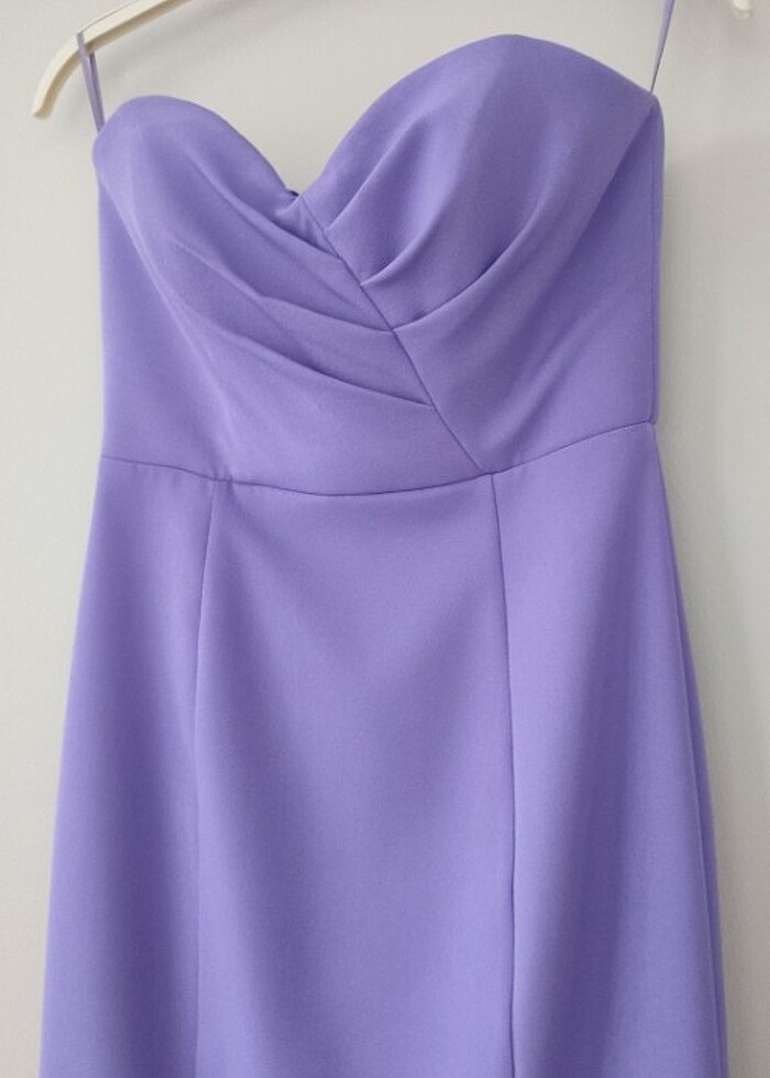 Yeni sezon lila abiye  - Görsel 2