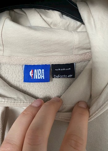 Beyaz Baskılı Kadın Kapüşonlu Sweatshirt - Görsel 6