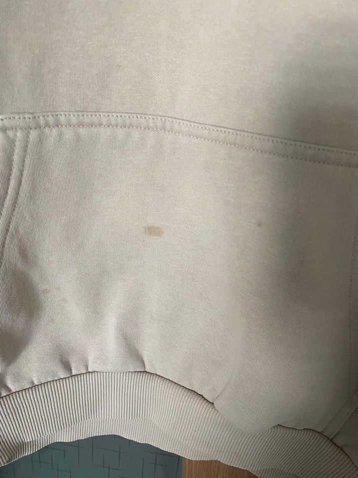 Beyaz Baskılı Kadın Kapüşonlu Sweatshirt - Görsel 4