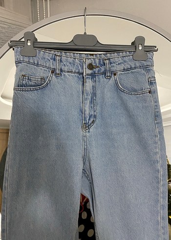 Mavi Loose Fit Midi Denim Kadın Kot Pantolon - Görsel 3