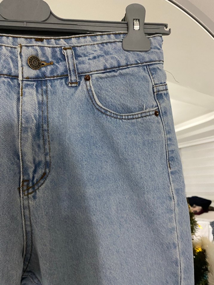 Mavi Loose Fit Midi Denim Kadın Kot Pantolon - Görsel 4