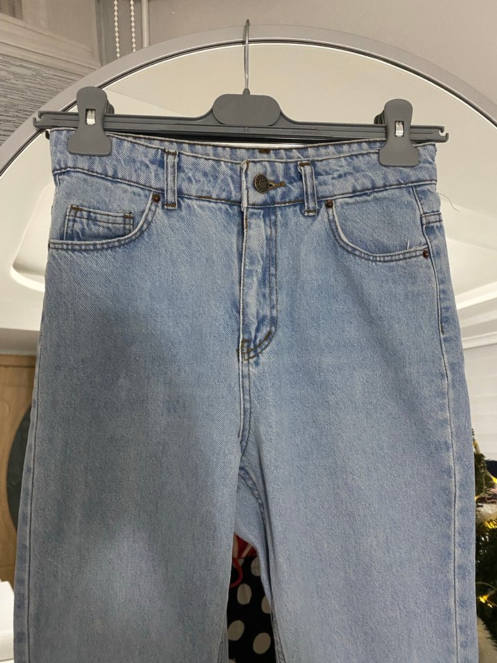 Mavi Loose Fit Midi Denim Kadın Kot Pantolon - Görsel 3