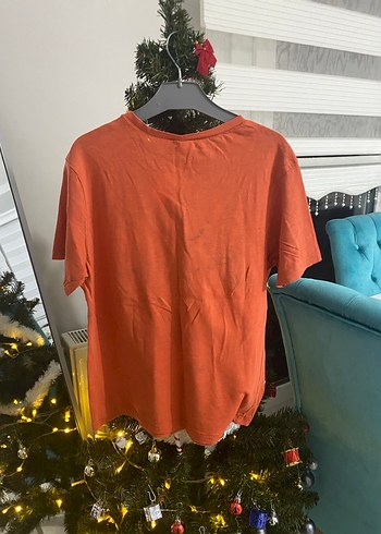 Turuncu Erkek Çocuk Keten Tişört - Görsel 3