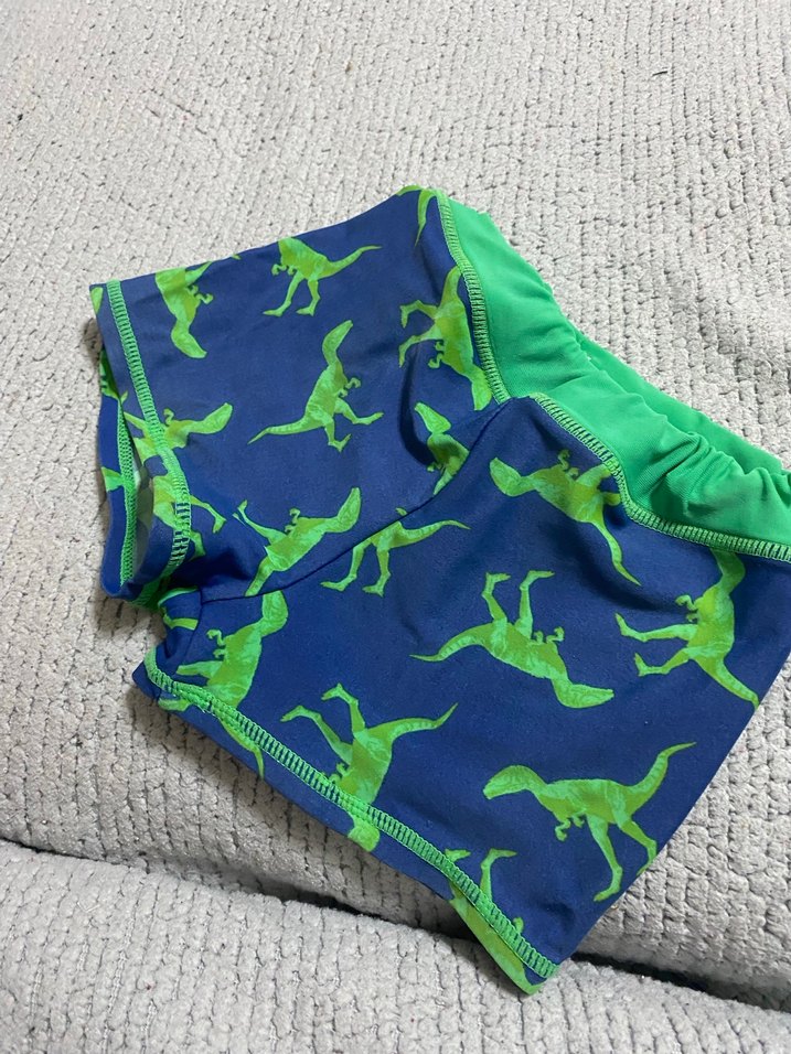 Erkek Çocuk Mavi Dinazor Desenli Mayo - Görsel 3