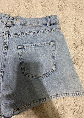 Mavi Loose Fit Mini Denim Şort - Görsel 7
